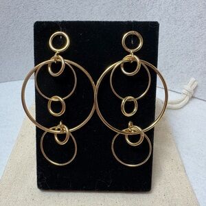 J. Crew Multi Circle Gold Earrings